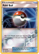 Poké Ball - 125/149 - Sun & Moon - Reverse Holo - Card Cavern