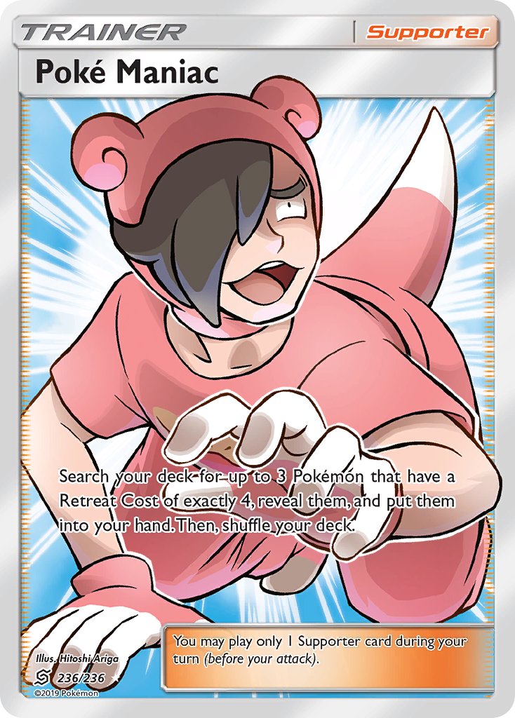 Poké Maniac Full Art - 236/236 - Unified Minds - Holo - Card Cavern