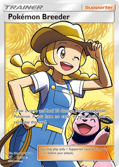 Pokémon Breeder Full Art - 73/73 - Shining Legends - Holo - Card Cavern