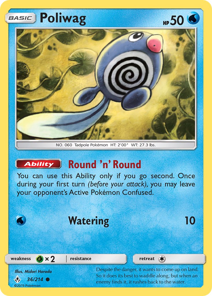 Poliwag - 36/214 - Unbroken Bonds - Card Cavern