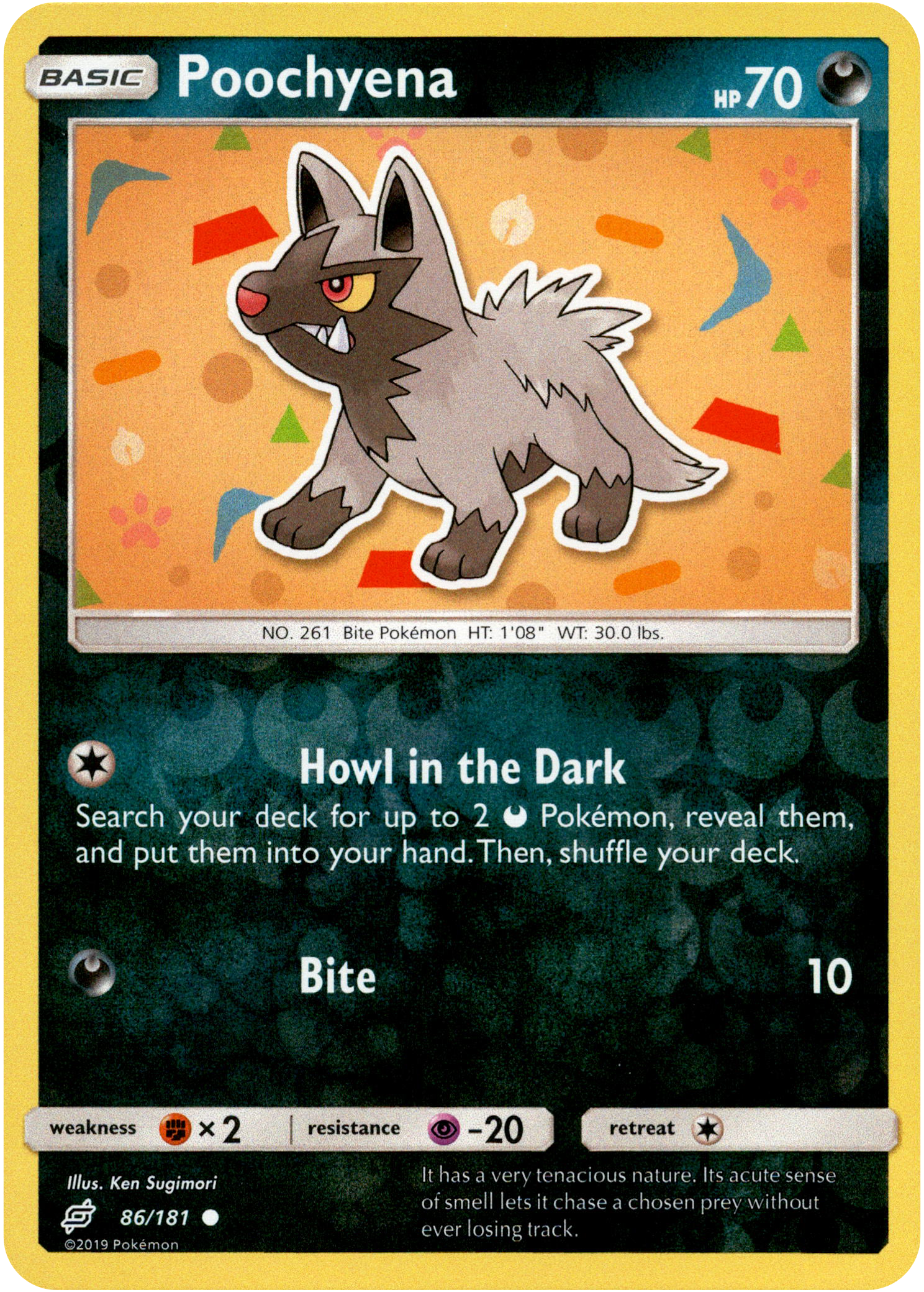 Poochyena - 86/181 - Team Up - Reverse Holo - Card Cavern