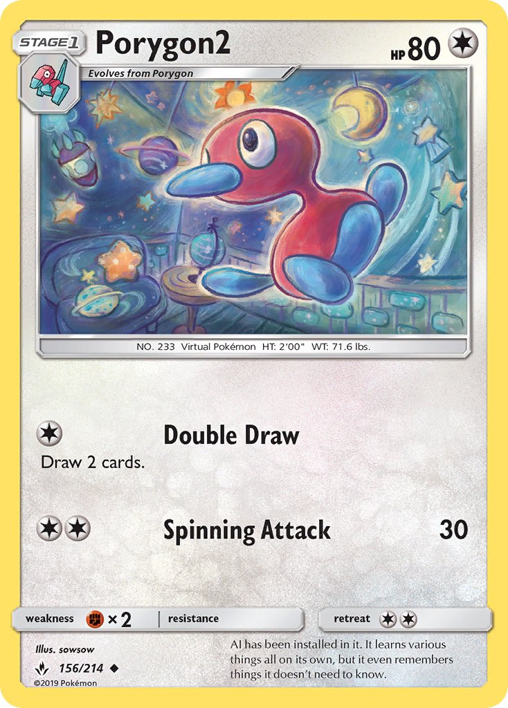 Porygon2 - 156/214 - Unbroken Bonds - Card Cavern