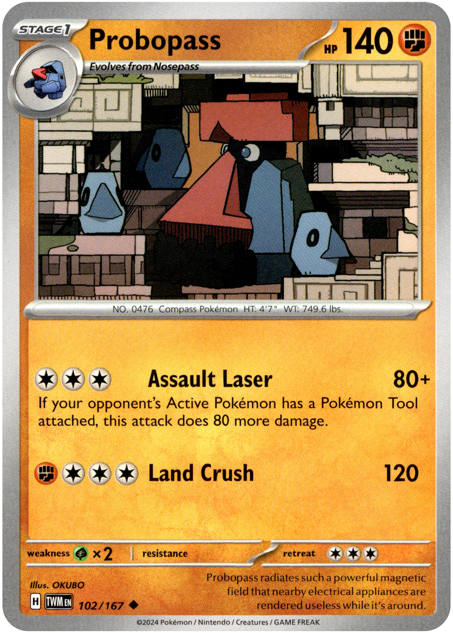 Probopass - 102/167 - Twilight Masquerade - Card Cavern