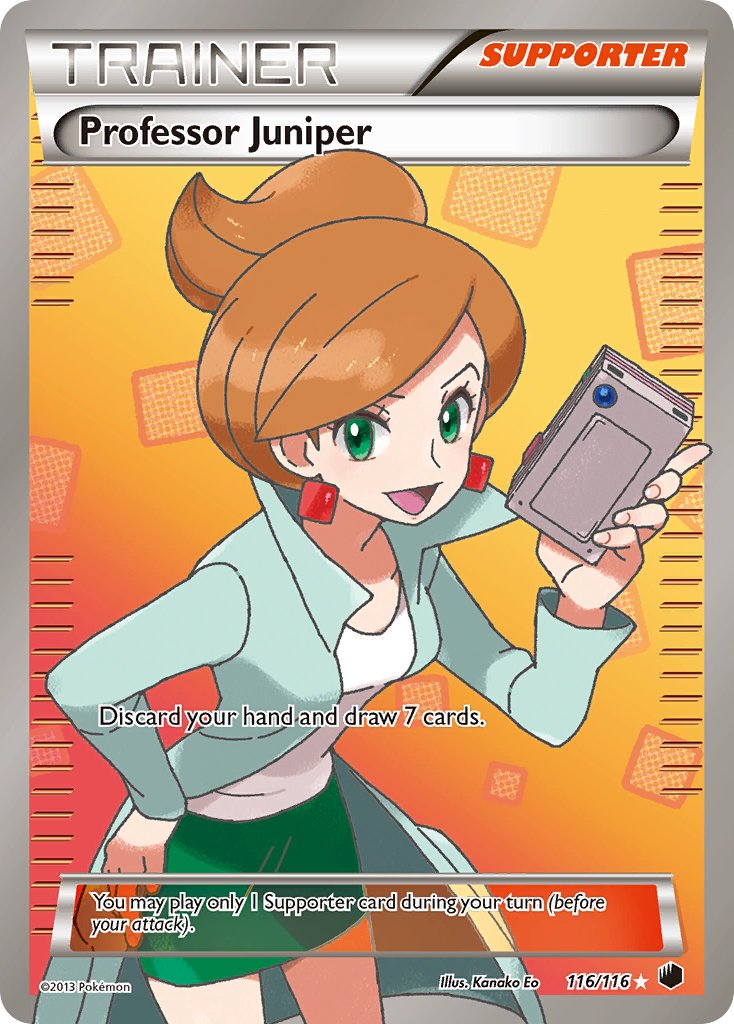 Professor Juniper Full Art - 116/116 - Plasma Freeze - Holo - Card Cavern