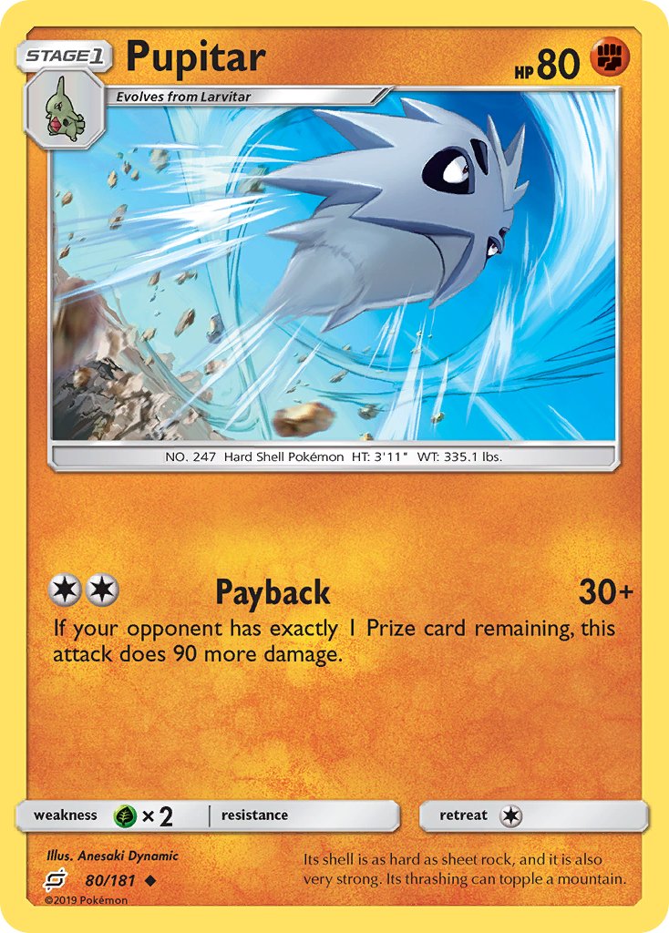 Pupitar - 80/181 - Team Up - Card Cavern