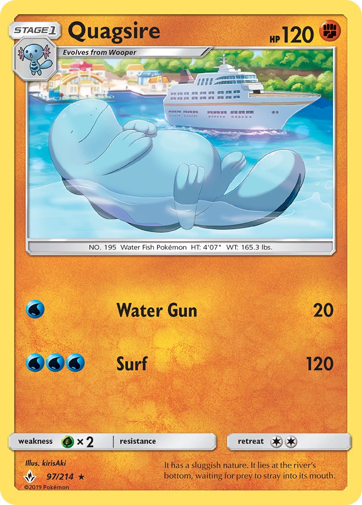 Quagsire - 97/214 - Unbroken Bonds - Card Cavern