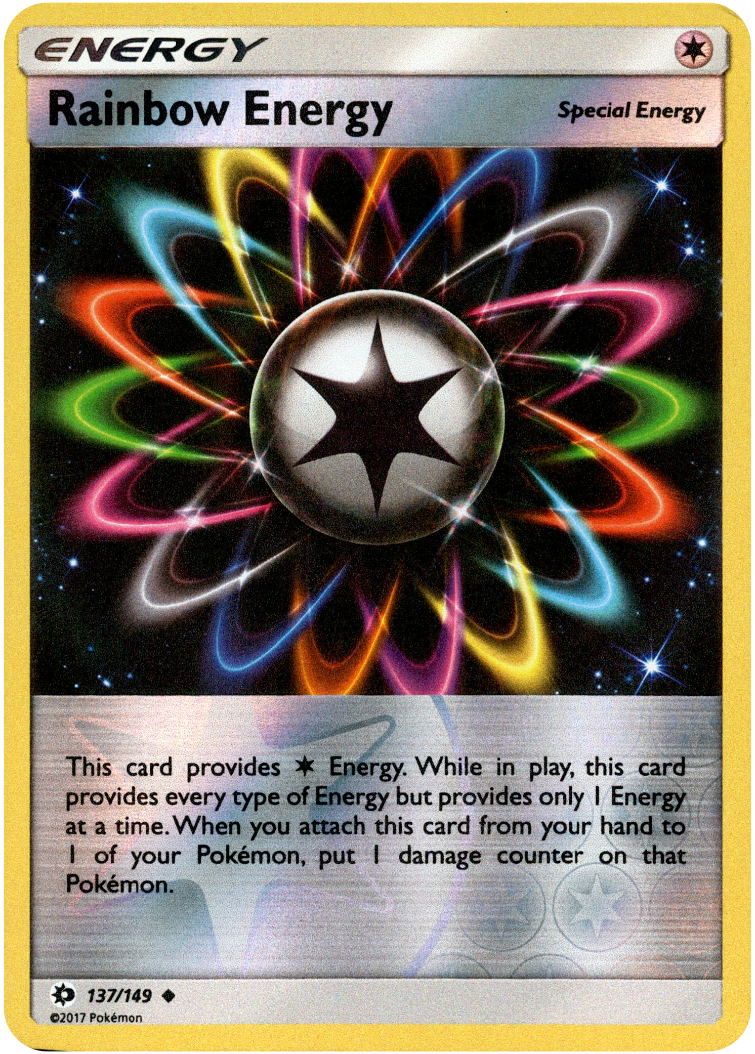 Rainbow Energy - 137/149 - Sun & Moon - Reverse Holo - Card Cavern
