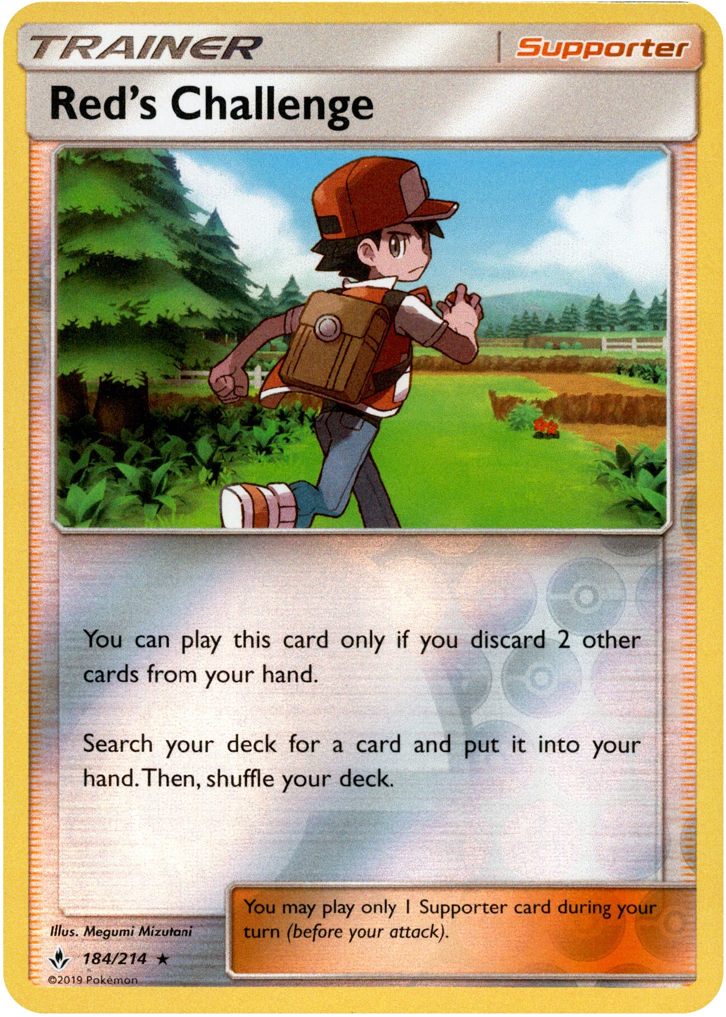 Red's Challenge - 184/214 - Unbroken Bonds - Reverse Holo - Card Cavern