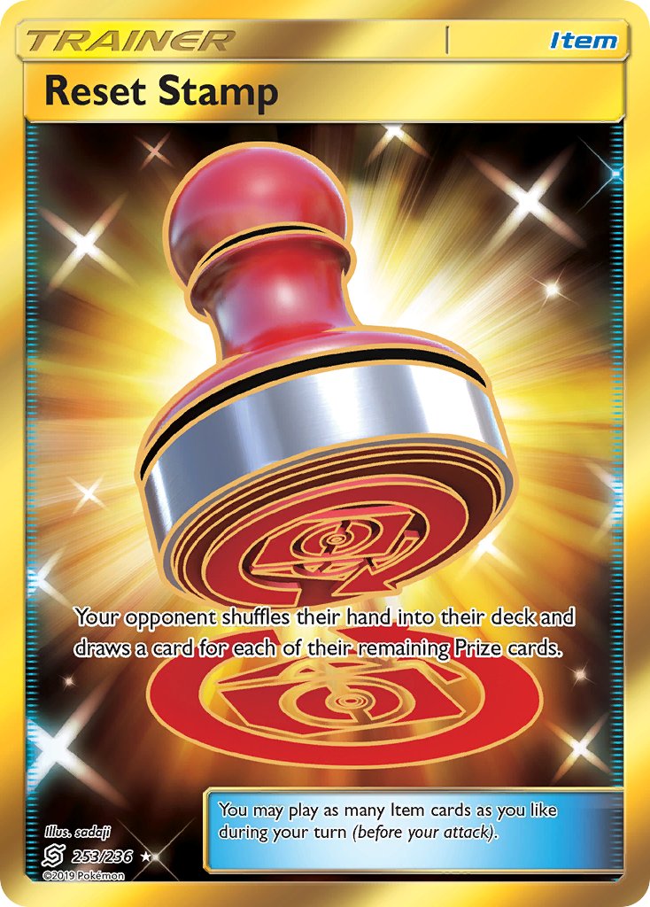 Reset Stamp Secret Rare - 253/236 - Unified Minds - Holo - Card Cavern
