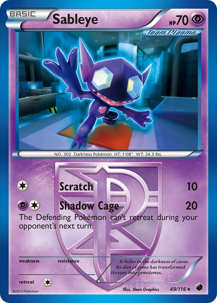 Sableye - 49/116 - Plasma Freeze - Card Cavern