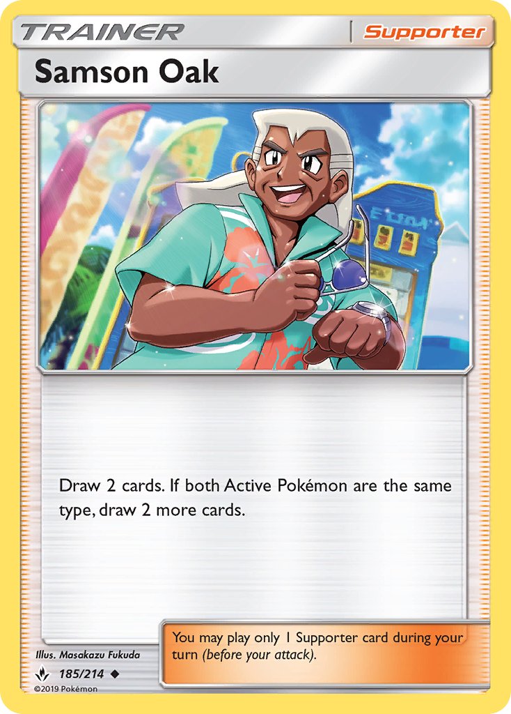 Samson Oak - 185/214 - Unbroken Bonds - Card Cavern