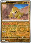 Sandshrew - 027/165 - Scarlet & Violet 151 - Reverse Holo - Card Cavern