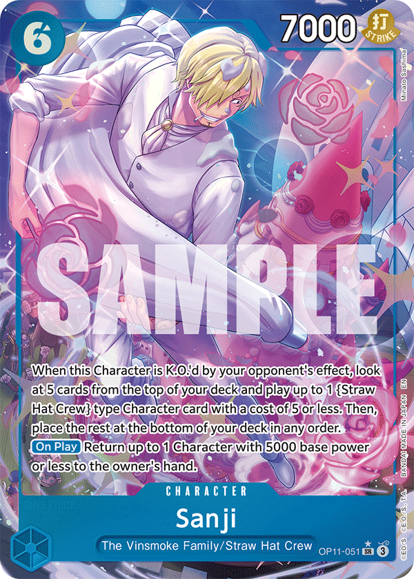 Sanji Alternate Art - OP11-051 SR - A Fist of Divine Speed - Foil - Card Cavern