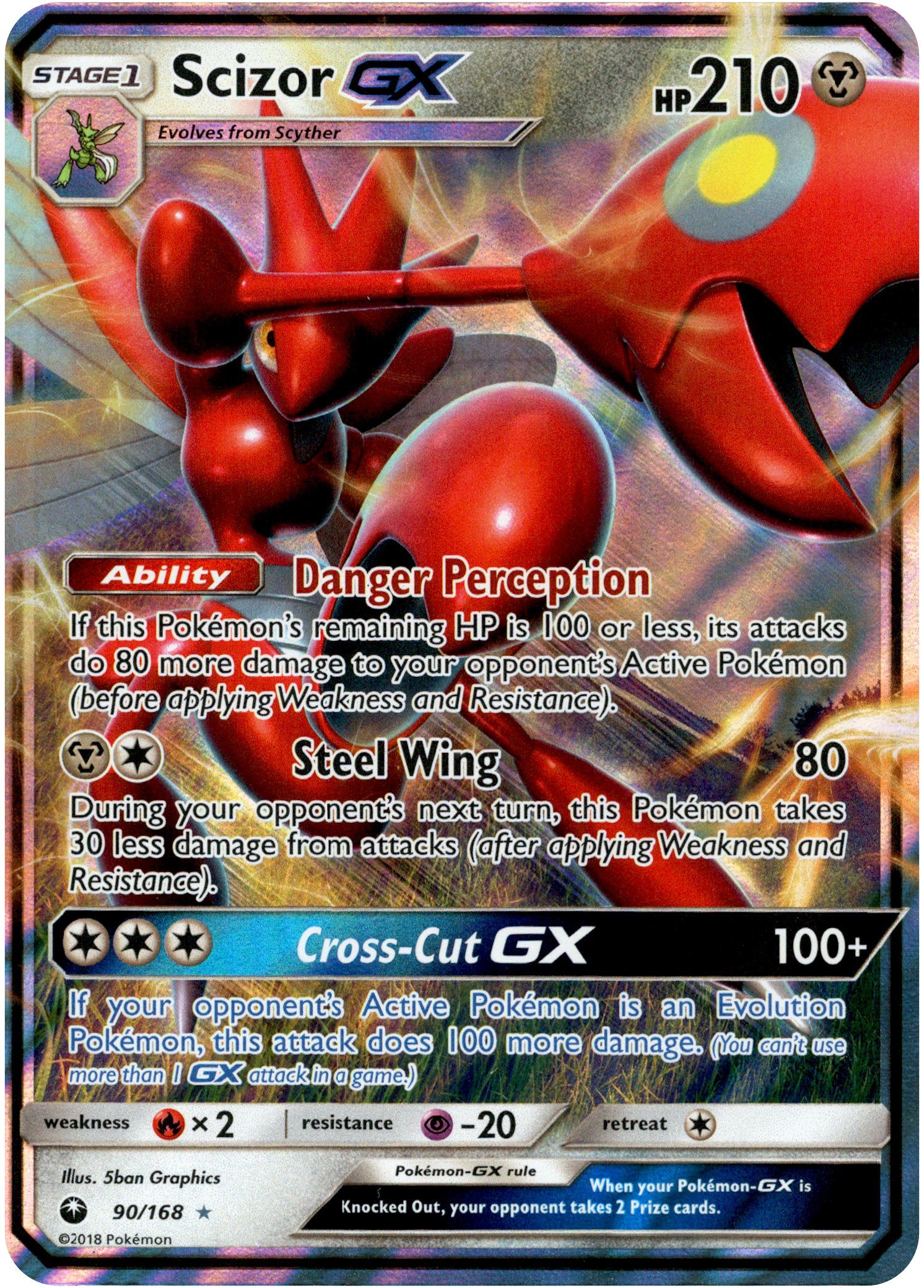 Scizor GX - 90/168 - Celestial Storm - Holo - Card Cavern