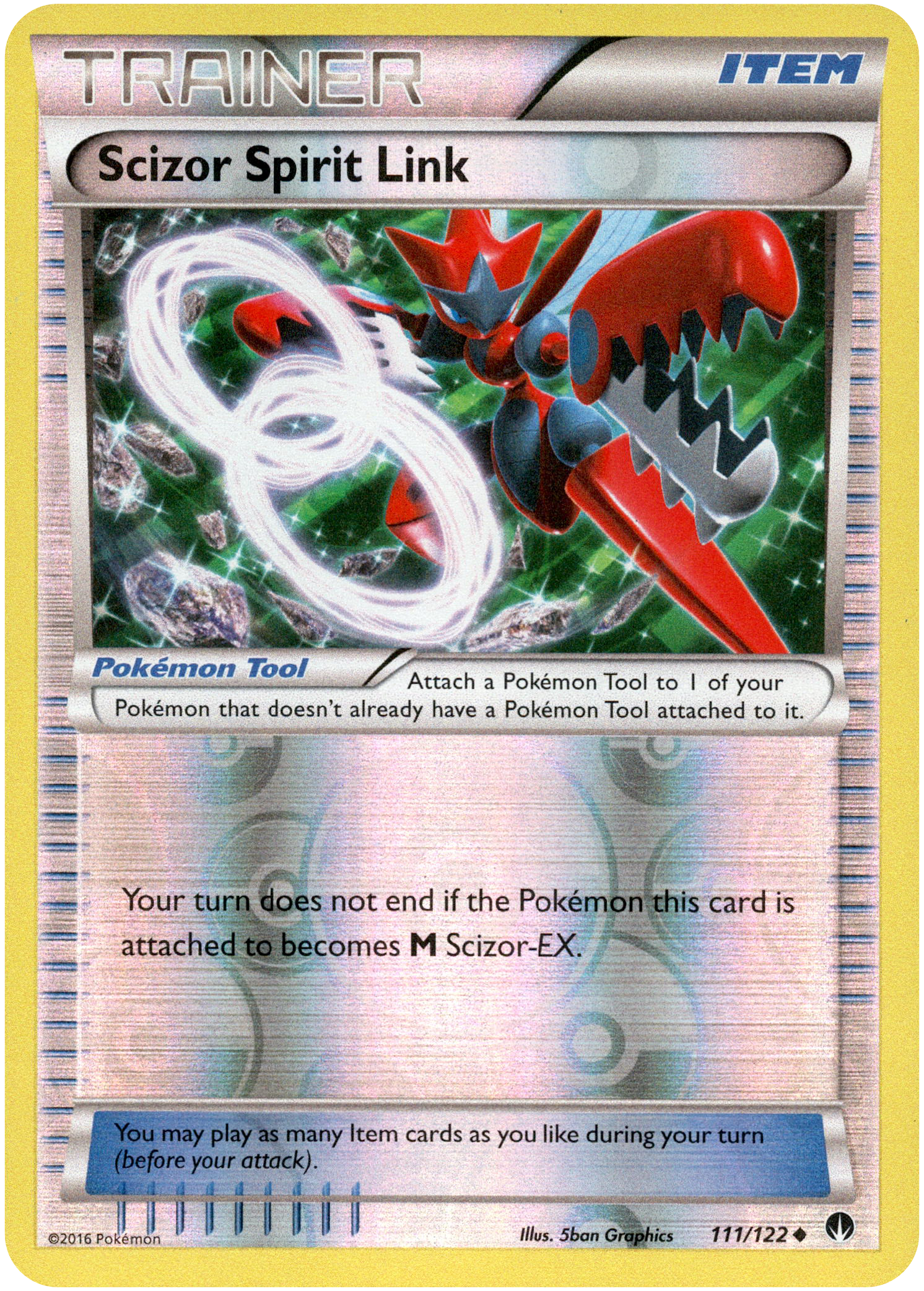 Scizor Spirit Link - 111/122 - BREAKpoint - Reverse Holo - Card Cavern