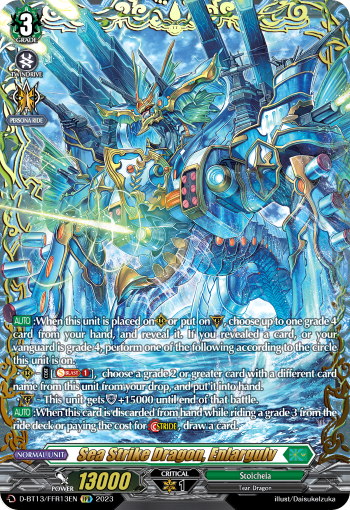 Sea Strike Dragon, Enlargulv - D-BT13/FRR13EN - Flight of Chakrabarthi - Card Cavern