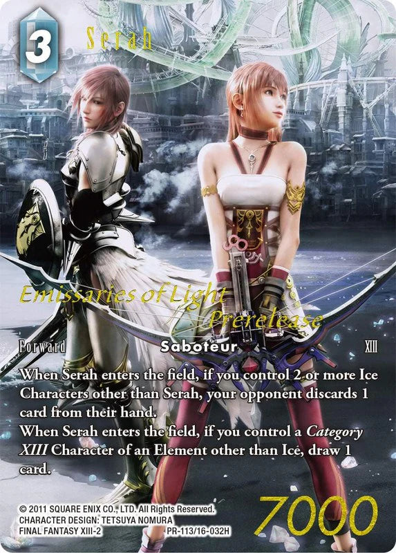 Serah (Prerelease Promo) - 16-032H - Emissaries of Light - Foil - Card Cavern