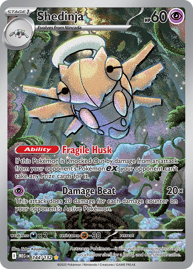 Shedinja - 144/132 - Mega Evolution - Holo - Card Cavern