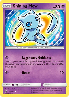 Shining Mew - 40/73 - Shining Legends - Card Cavern