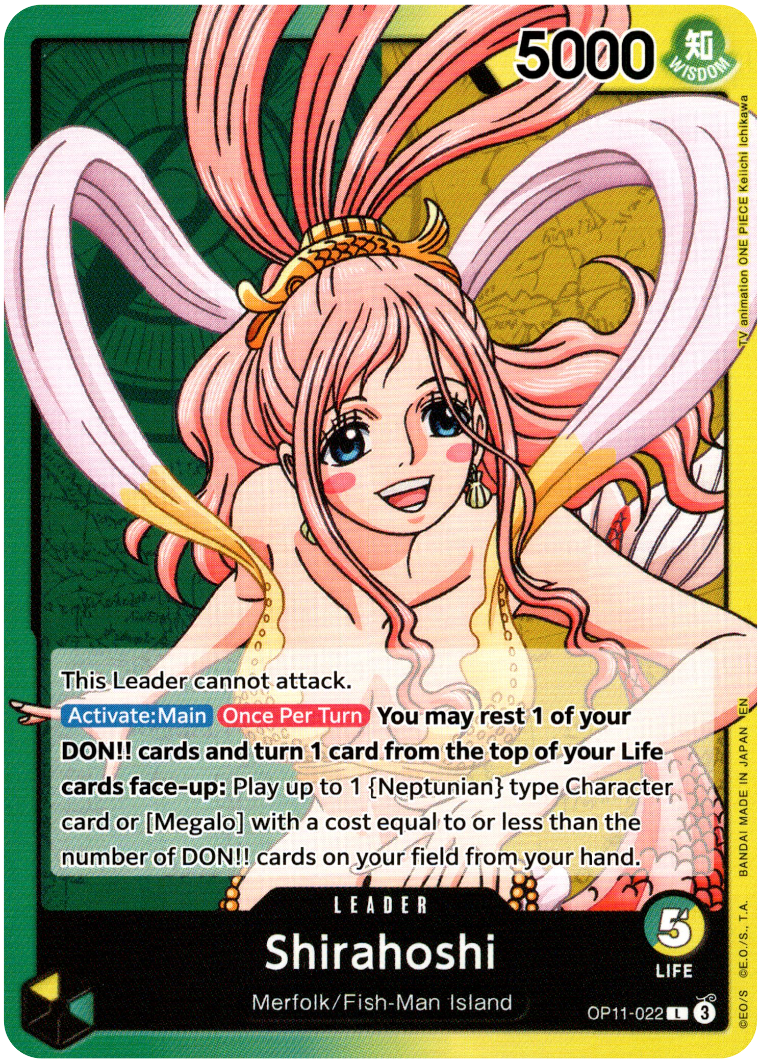Shirahoshi - OP11-022 L - A Fist of Divine Speed - Card Cavern