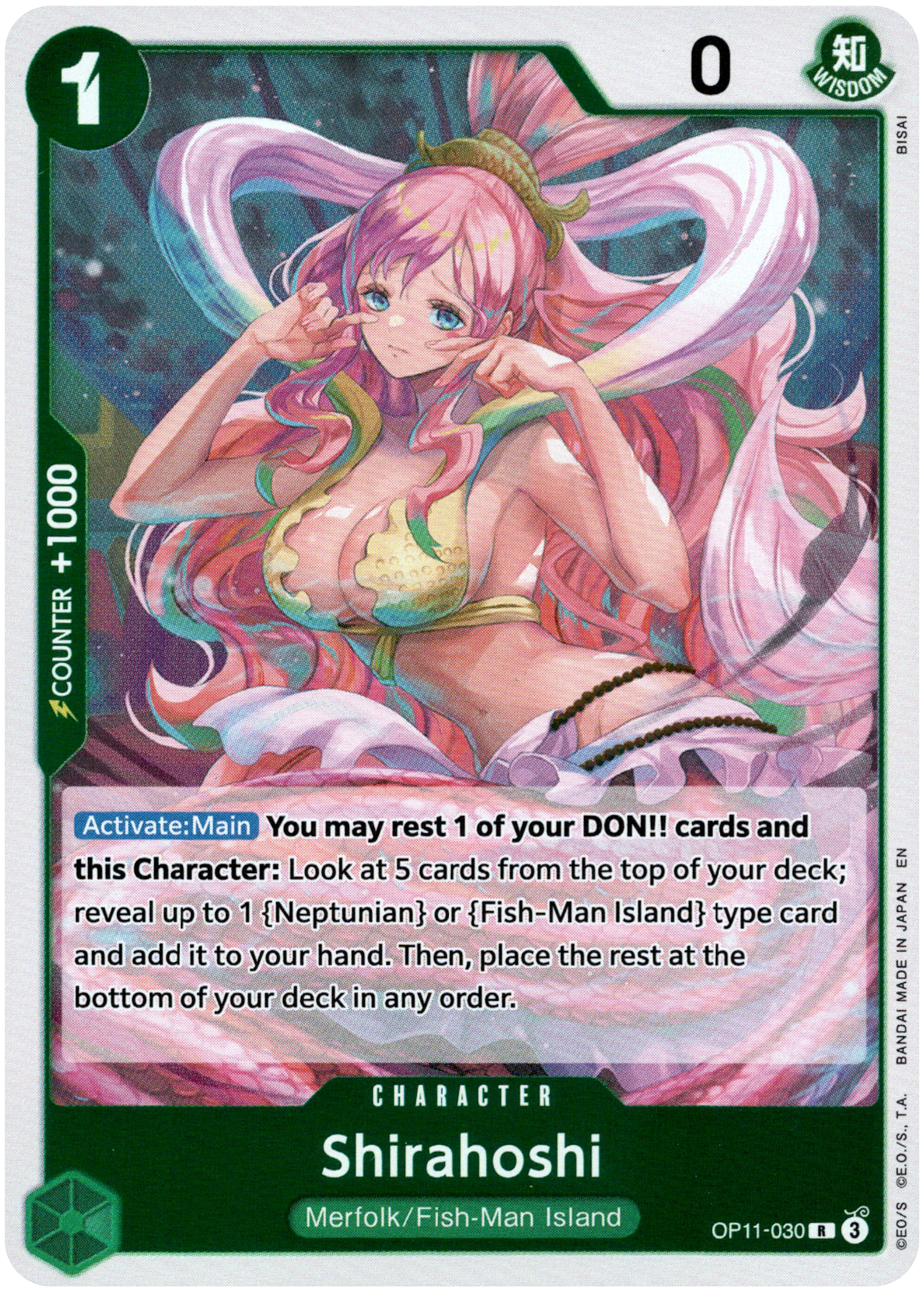 Shirahoshi - OP11-030 R - A Fist of Divine Speed - Foil - Card Cavern