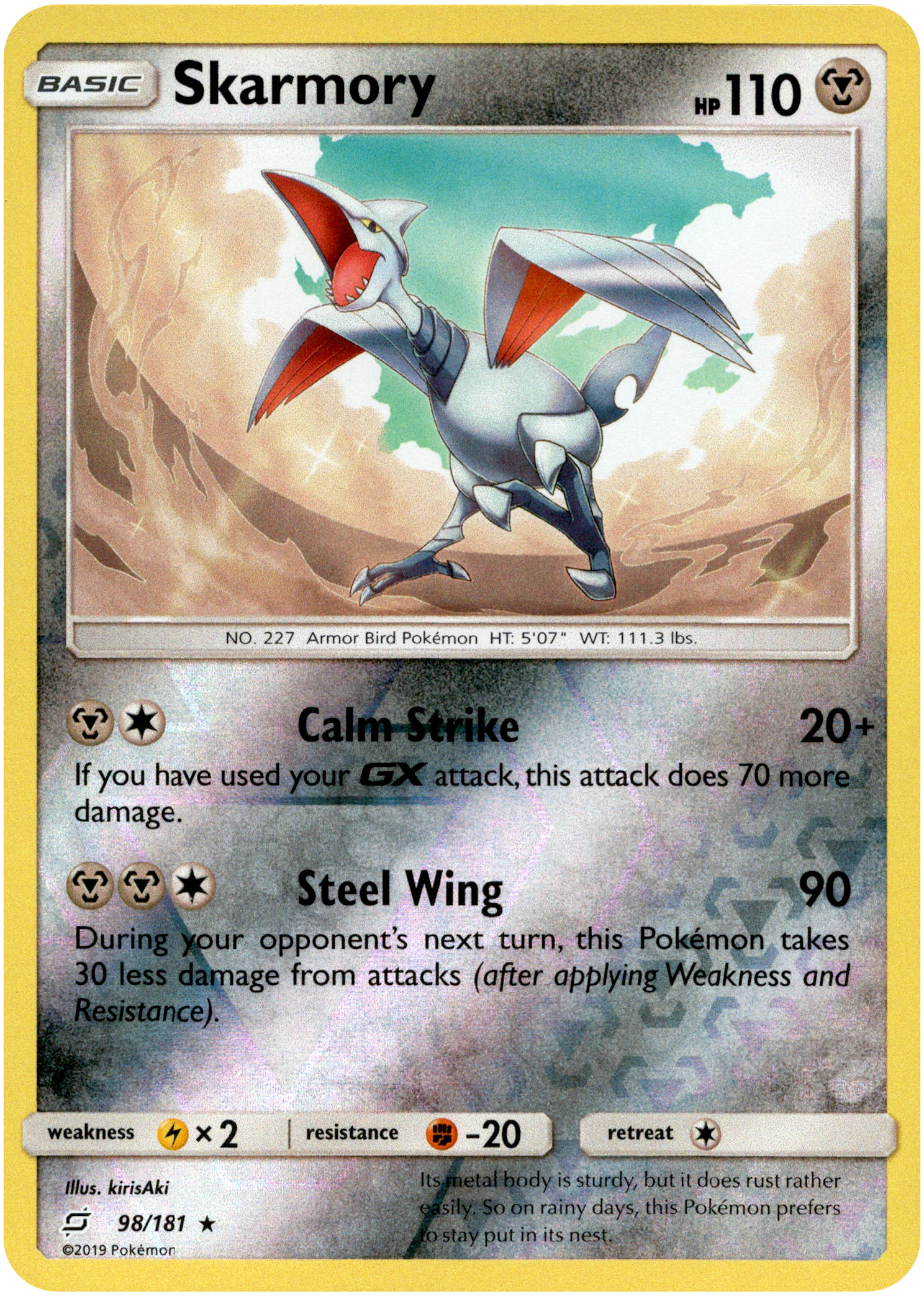Skarmory - 98/181 - Team Up - Reverse Holo - Card Cavern
