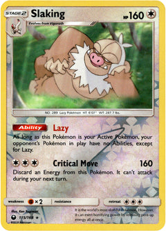 Slaking - 115/168 - Celestial Storm - Reverse Holo - Card Cavern