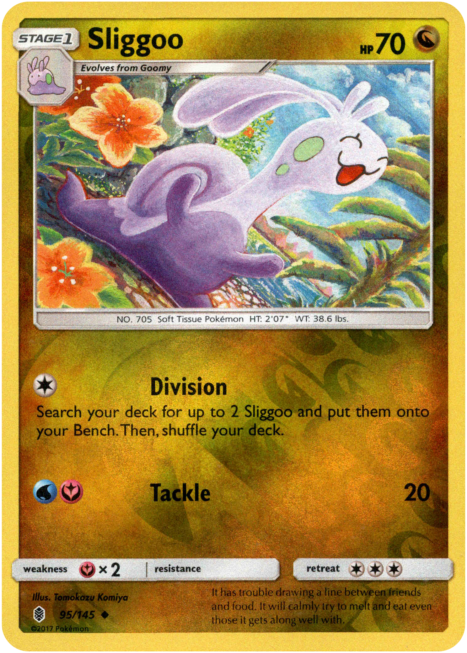 Sliggoo - 95/145 - Guardians Rising - Reverse Holo - Card Cavern