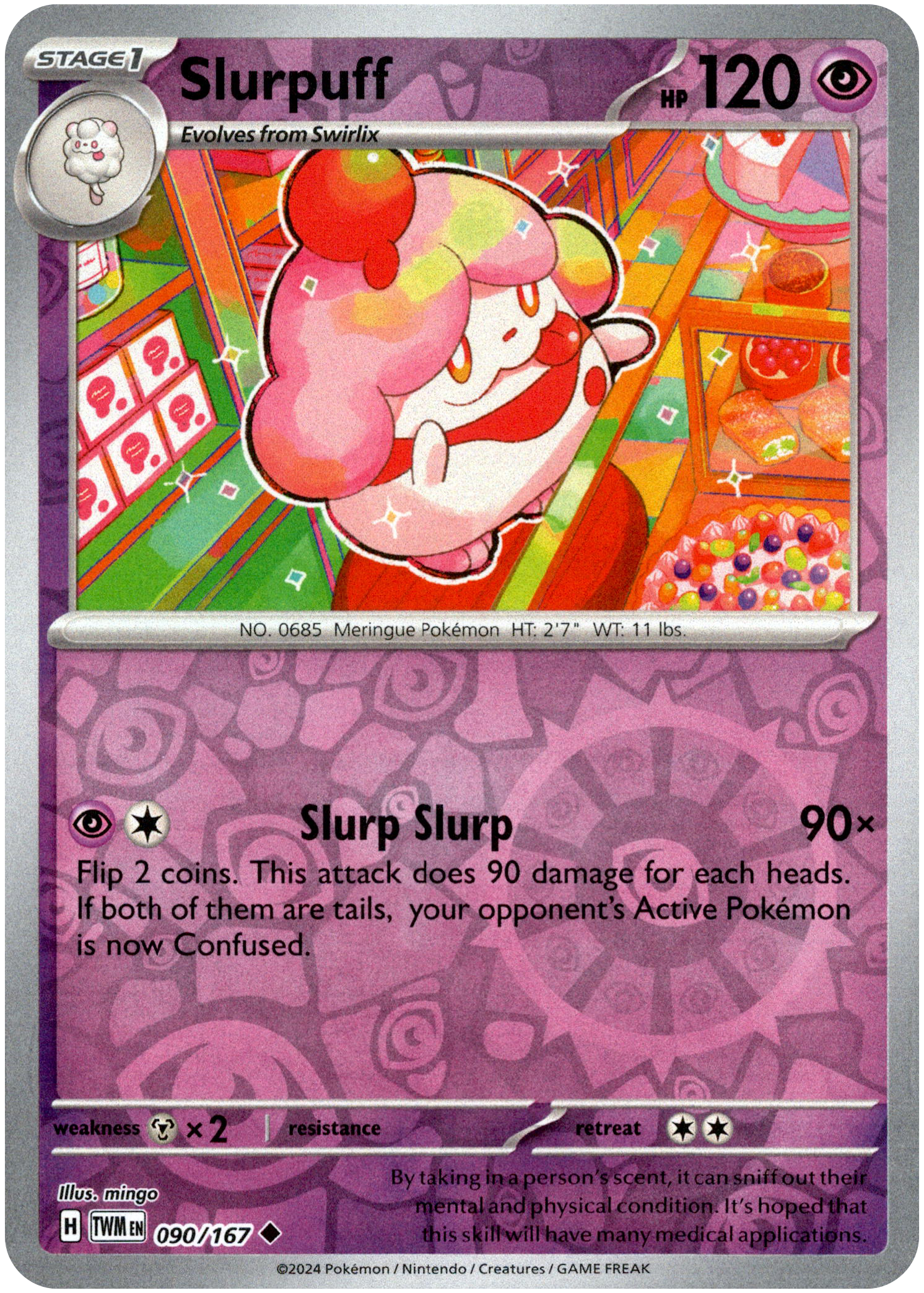 Slurpuff - 090/167 - Twilight Masquerade - Reverse Holo - Card Cavern
