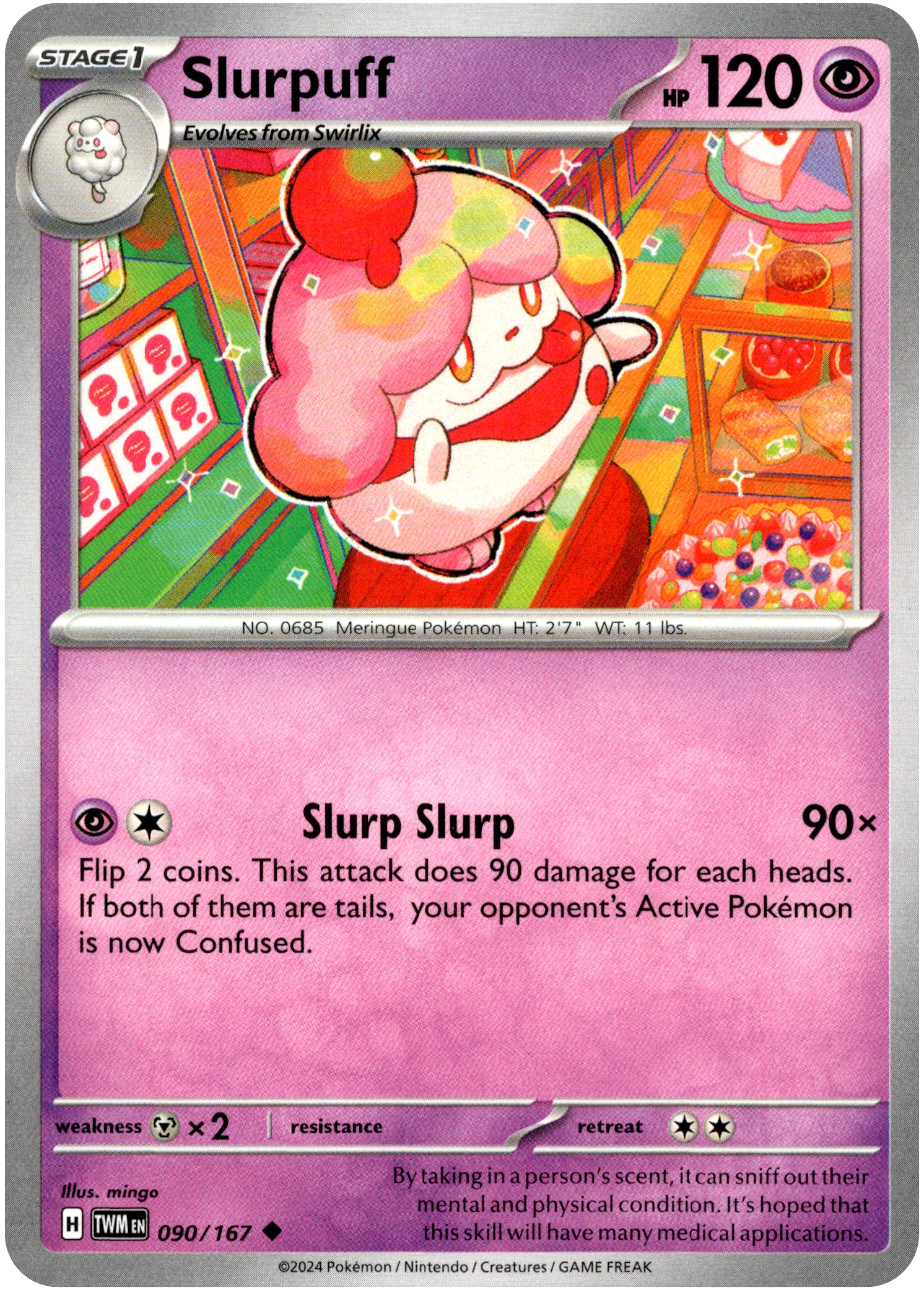 Slurpuff - 090/167 - Twilight Masquerade - Card Cavern