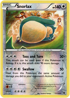 Snorlax - 77/124 - Fates Collide - Reverse Holo - Card Cavern