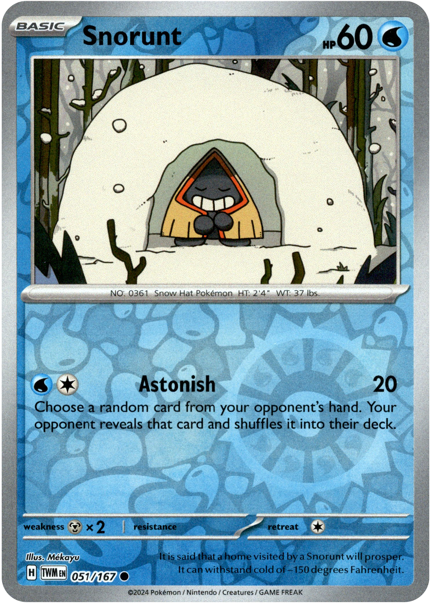 Snorunt - 051/167 - Twilight Masquerade - Reverse Holo - Card Cavern