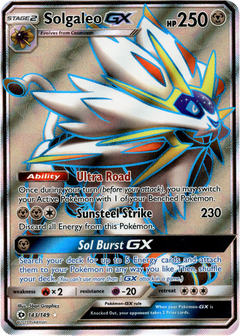 Solgaleo GX Full Art - 143/149 - Sun & Moon - Holo - Card Cavern