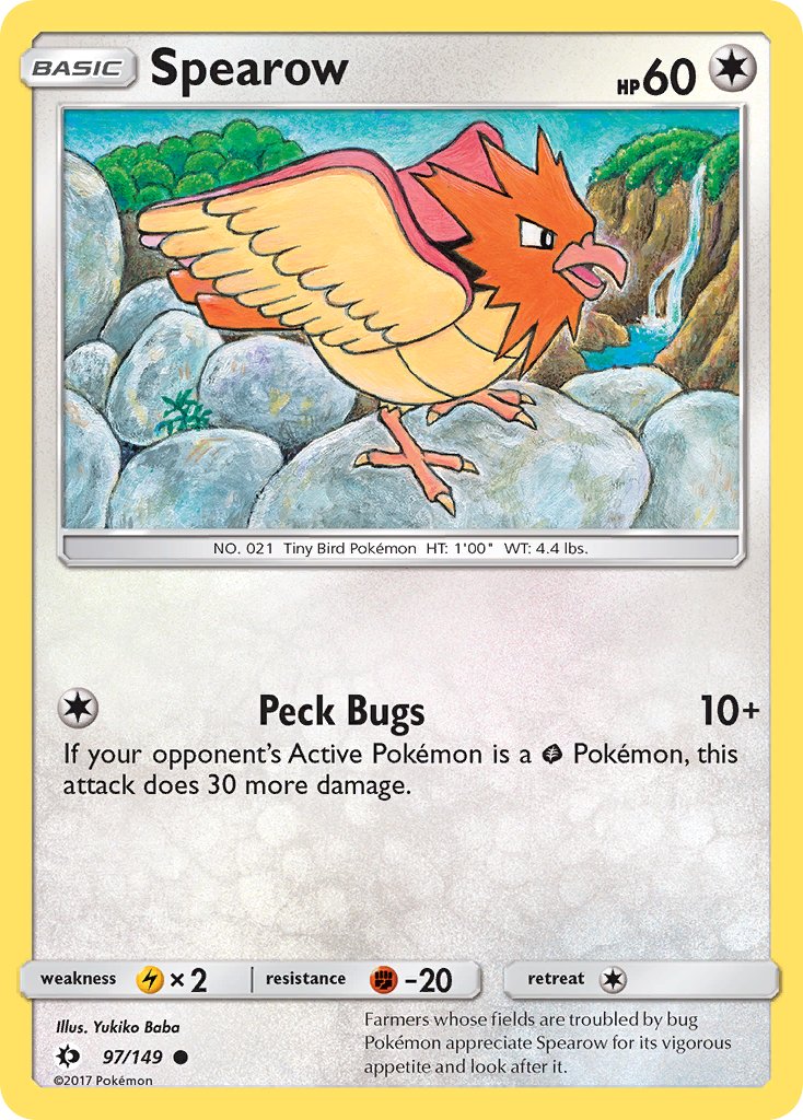 Spearow - 97/149 - Sun & Moon - Card Cavern