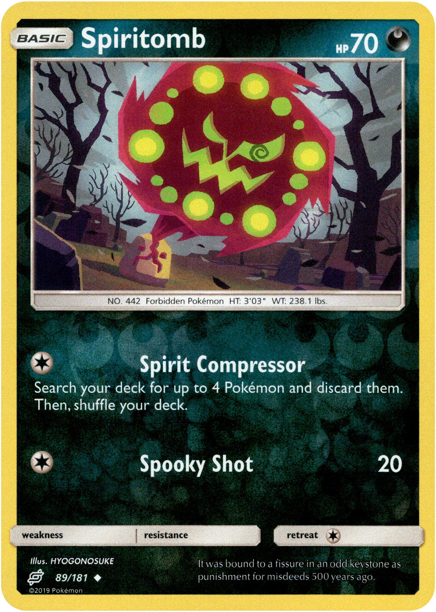 Spiritomb - 89/181 - Team Up - Reverse Holo - Card Cavern