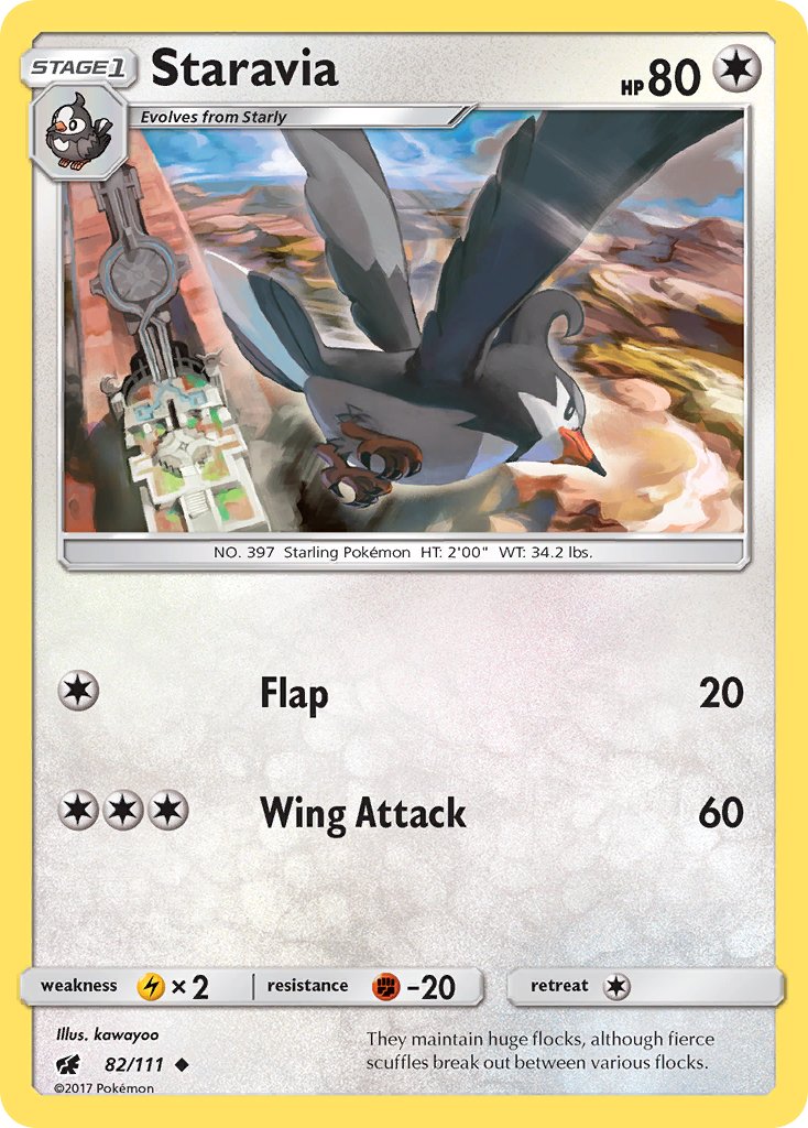 Staravia - 82/111 - Crimson Invasion - Card Cavern