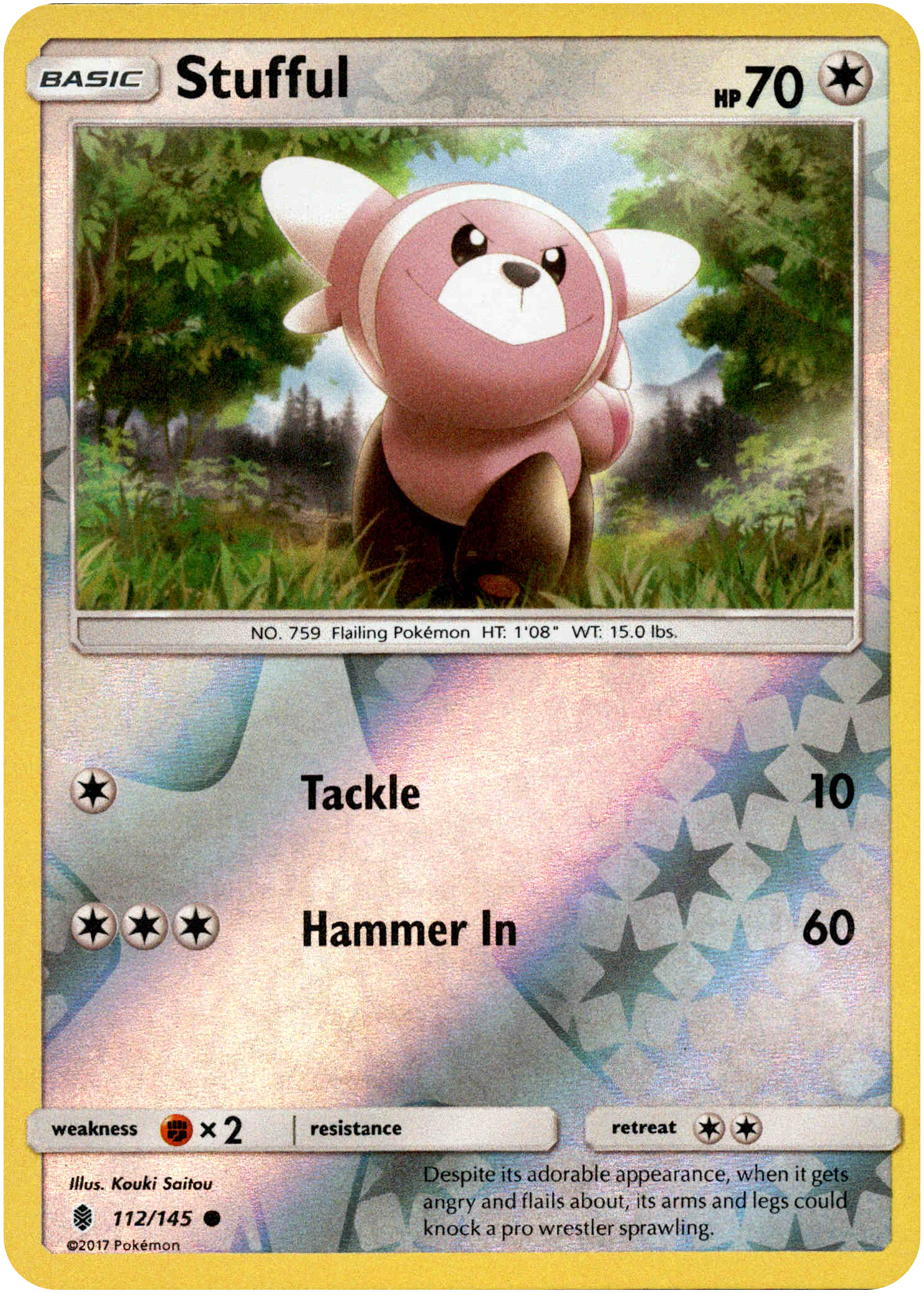 Stufful - 112/145 - Guardians Rising - Reverse Holo - Card Cavern