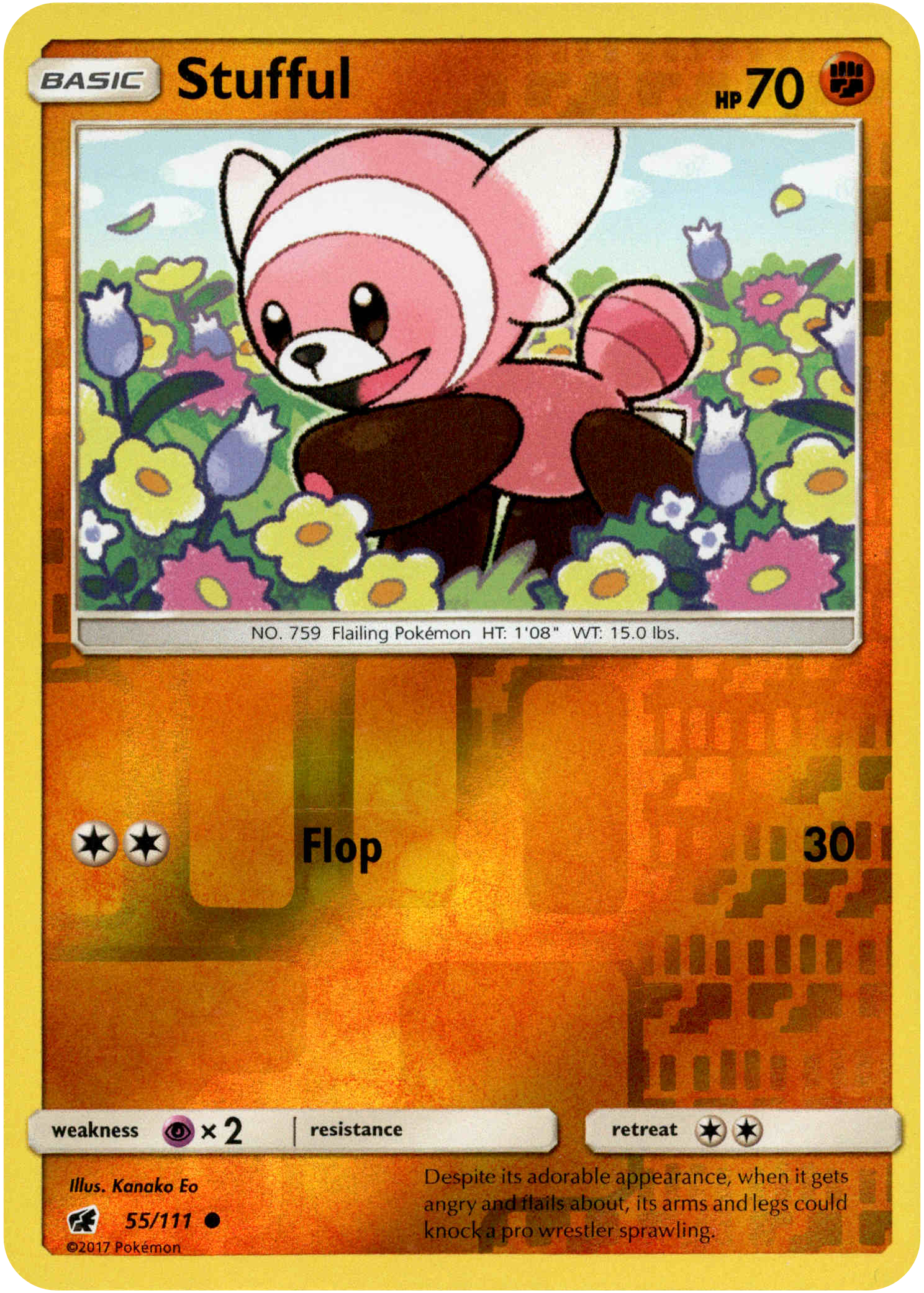 Stufful - 55/111 - Crimson Invasion - Reverse Holo - Card Cavern