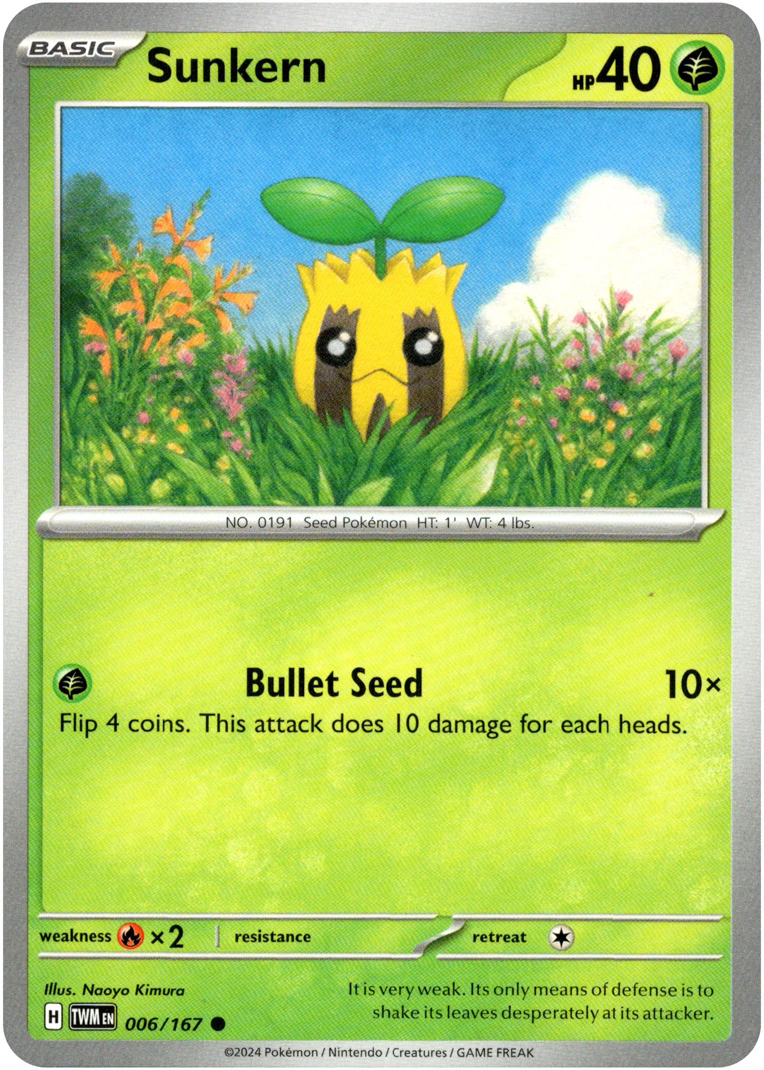 Sunkern - 006/167 - Twilight Masquerade - Card Cavern