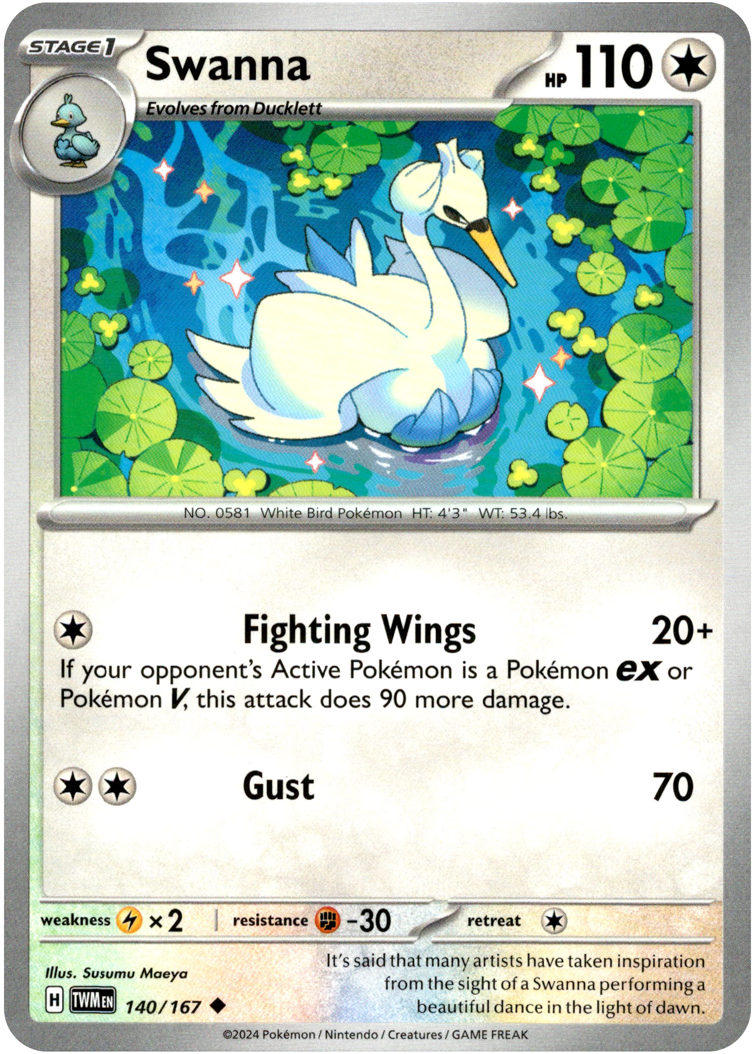 Swanna - 140/167 - Twilight Masquerade - Card Cavern