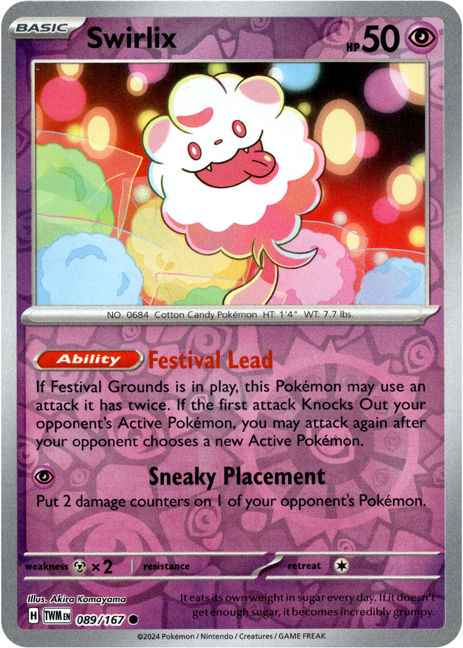 Swirlix - 089/167 - Twilight Masquerade - Reverse Holo - Card Cavern