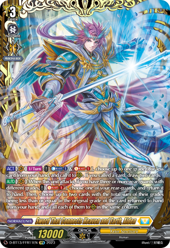 Sword That Connects Heaven and Earth, Alden - D-BT13/FRR11EN - Flight of Chakrabarthi - Card Cavern