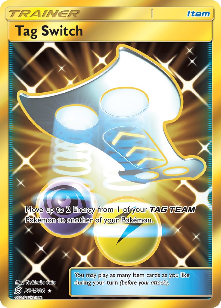 Tag Switch Secret Rare - 254/236 - Unified Minds - Holo - Card Cavern
