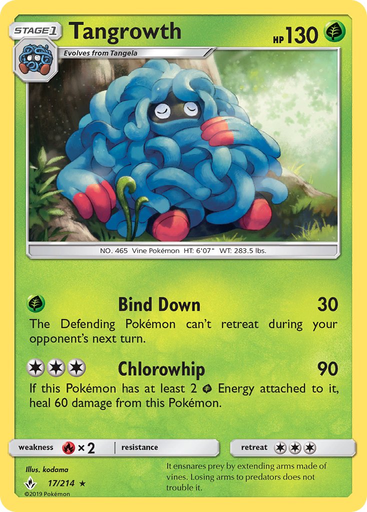 Tangrowth - 17/214 - Unbroken Bonds - Card Cavern