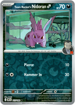 Team Rocket's Nidoran - 117/182 - Destined Rivals - Reverse Holo - Card Cavern
