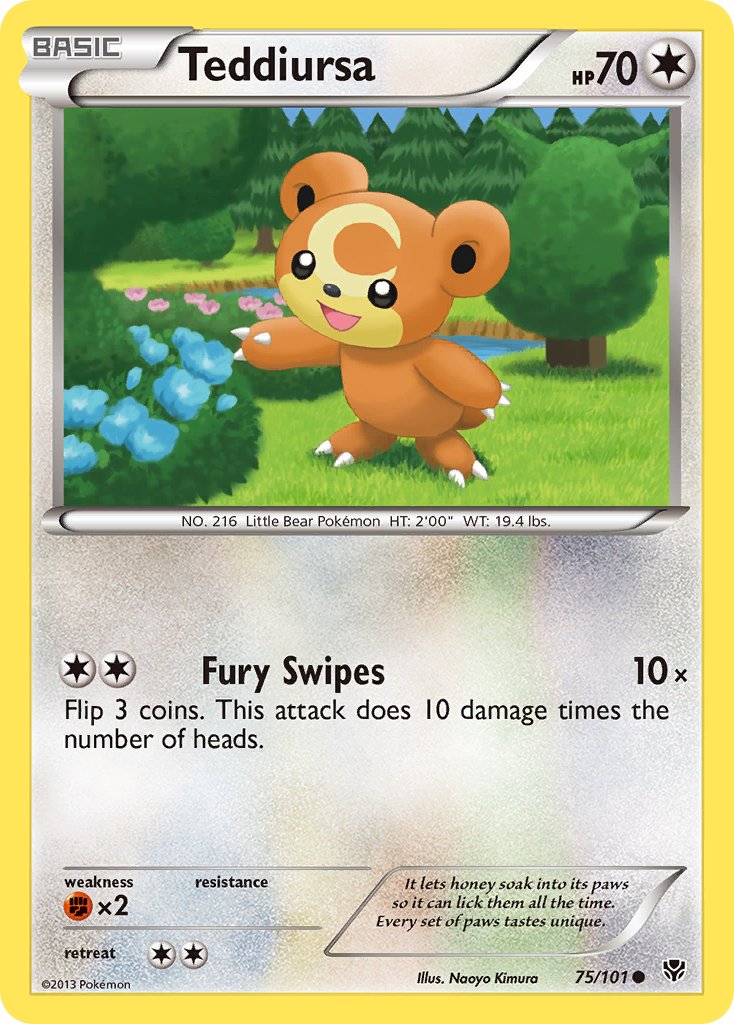 Teddiursa - 75/101 - Plasma Blast - Card Cavern