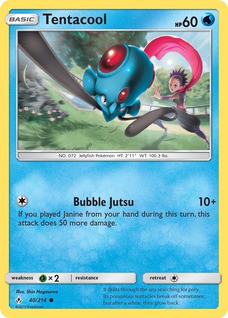Tentacool - 40/214 - Unbroken Bonds - Card Cavern