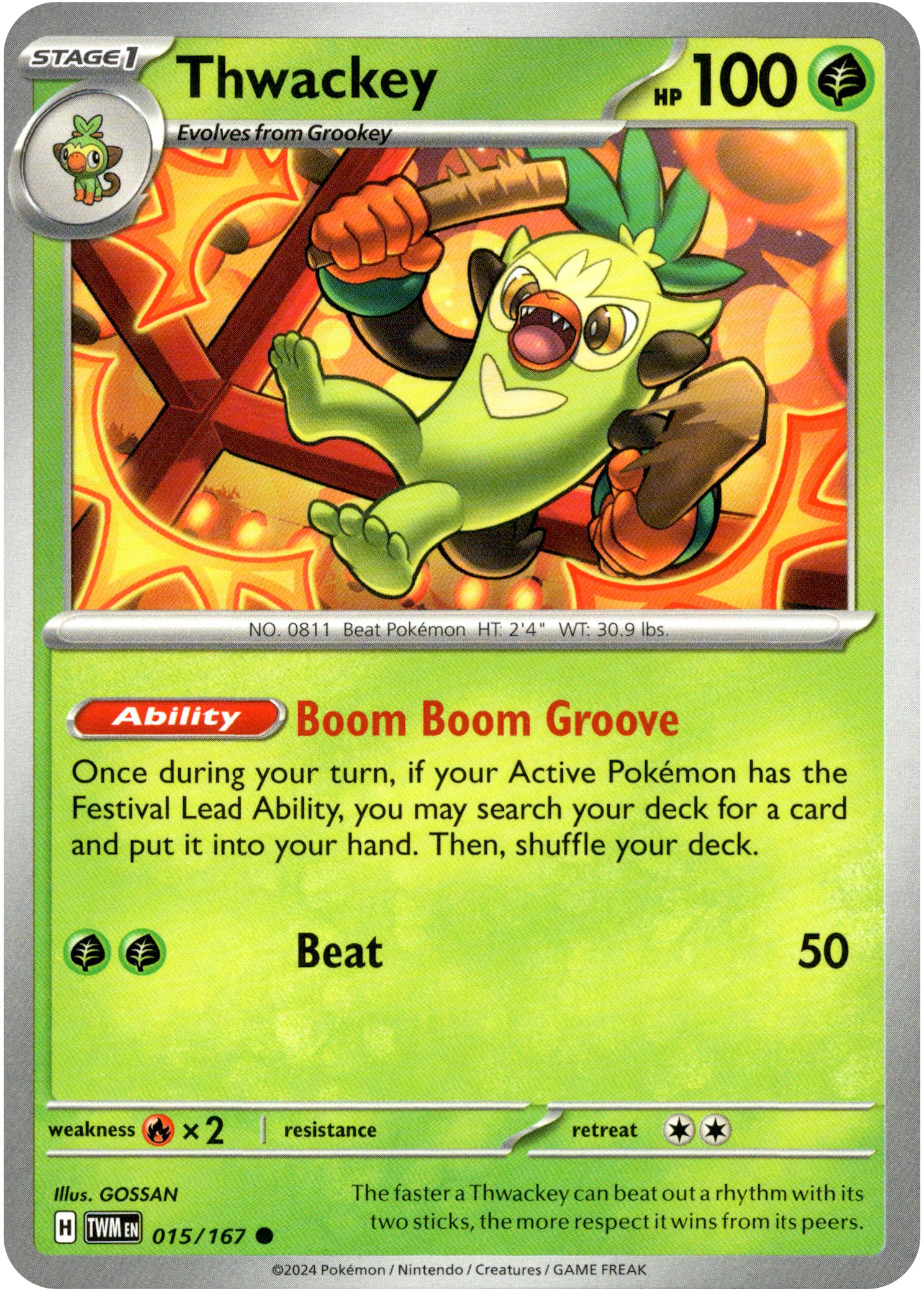 Thwackey - 015/167 - Twilight Masquerade - Card Cavern