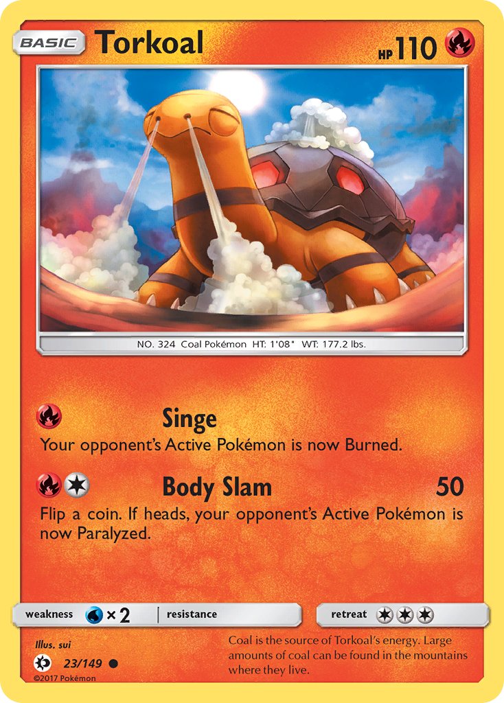 Torkoal - 23/149 - Sun & Moon - Card Cavern
