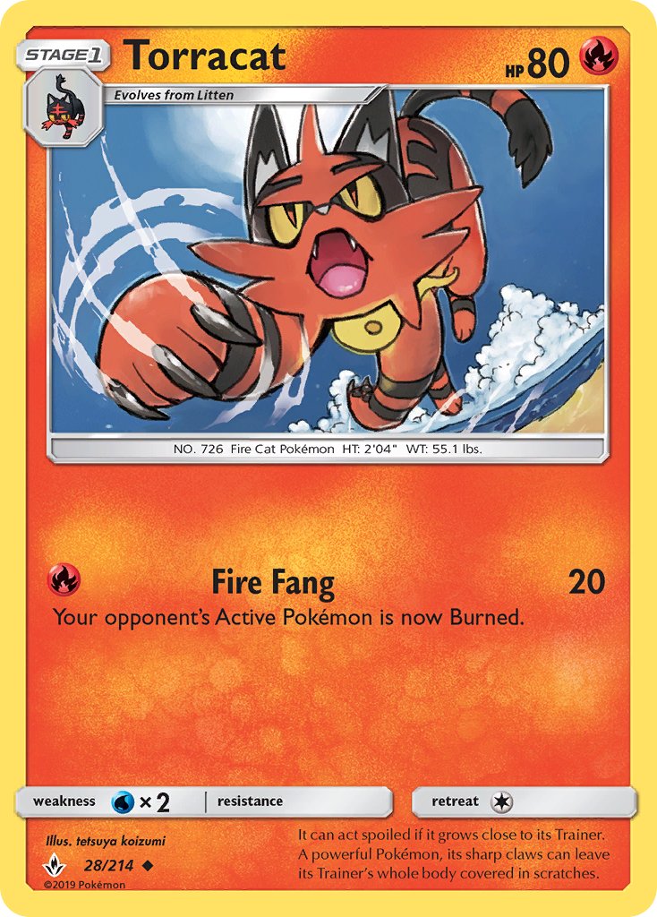 Torracat - 28/214 - Unbroken Bonds - Card Cavern